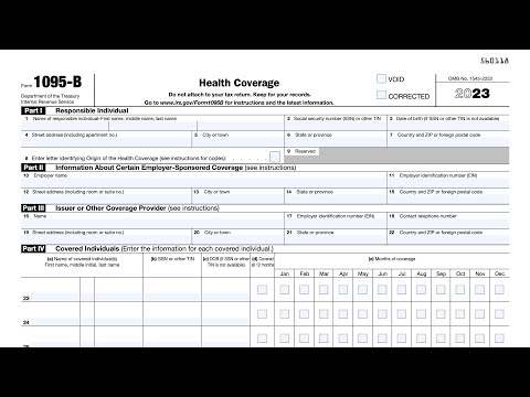 IRS Form 1095-B walkthrough (Health Coverage)