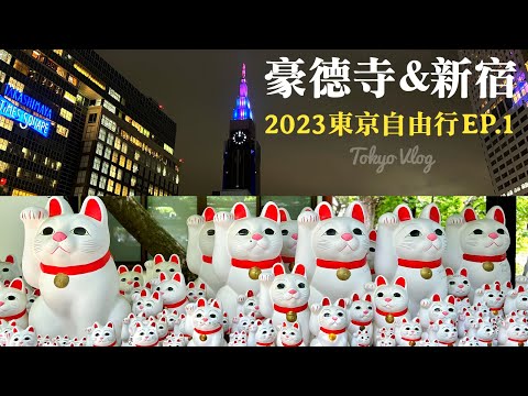 【東京自由行Vlog】EP.1 豪德寺招福貓｜新宿逛街｜藍瓶咖啡｜東京推薦景點美食｜日本旅遊｜ Tokyo Travel Vlog ｜ Blue Bottle Coffee｜food