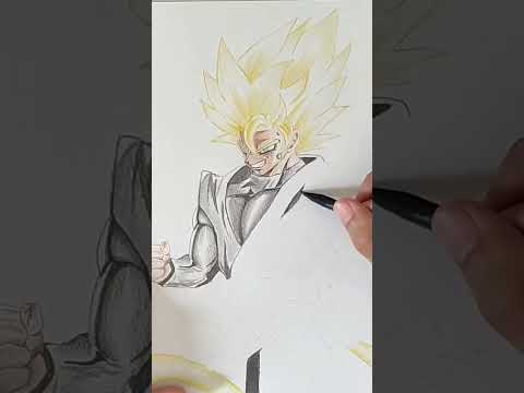 Drawing Goku Black | DBZ Legend #dragonballz #drawingdragonball #dbzlegends #shorts