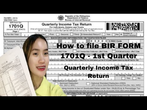 How to file BIR FORM 1701Q for 1st Quarter | Quarterly Income Tax Return 2024