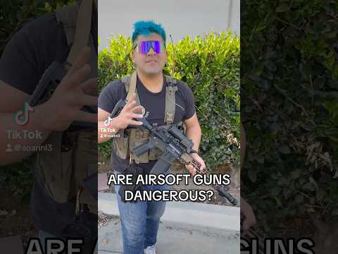 Are Airsoft Guns Dangerous? #airsoft #airsoftgi #short #shorts #gaming #milsim #cod #psa #safety