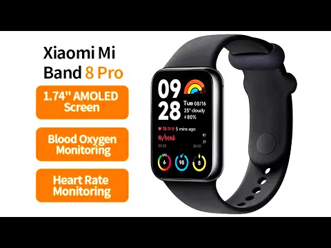 Xiaomi Mi Band 8 Pro Smart Bracelet 1.74" AMOLED Screen GPS Blood Oxygen Fitness Traker Waterproof