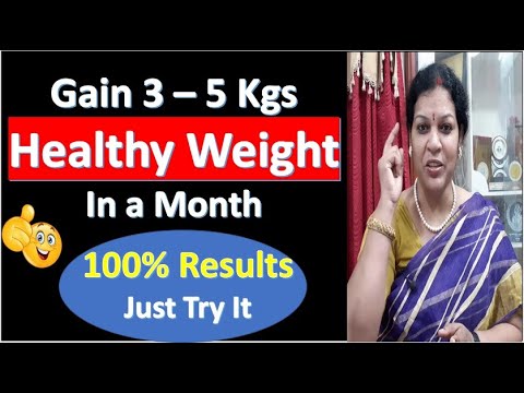 Gain 3 – 5 Kgs Healthy Weight in a Month with Food , Exercises, Pranayama & Yoga Mudra