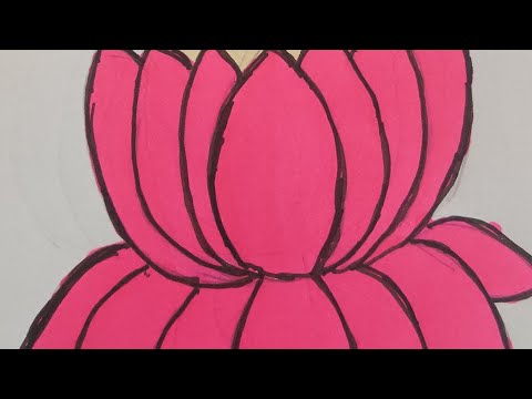 Lotus + Kundali drawing