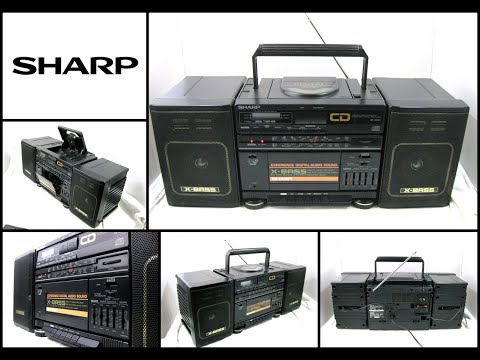 SHARP GF-CD55H CD Radio Cassette Recorder Boombox (Made in Japan)