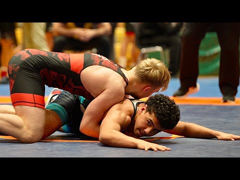 Janar Lips (EST) vs Arshavir Darakhshanifara (FIN) 65kg. Freestyle men wrestling.