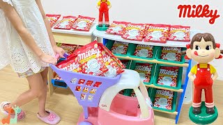 ショッピングカートでお買い物 ペコちゃん ミルキーショップ / Milky Candy Store Shopping | Shopping Cart Toy