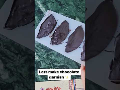 Lets make two different chocolate garnish 😇 #ytshorts #cakes #Dreamycakehouse #cakedesign #cakeart