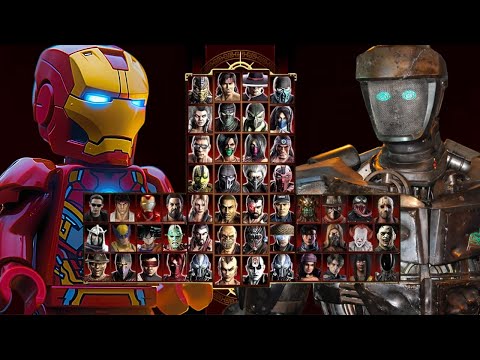 Mortal Kombat 9 - IRON MAN & ATOM REAL STEEL - Expert Tag Ladder - Gameplay @(1080p) - 60ᶠᵖˢ ✔