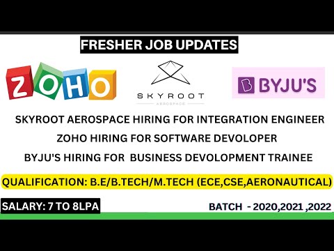 3 OFF CAMPUS HIRING | HOW TO APPLY |  2020,2021,2022 | B.E/B.TECH |