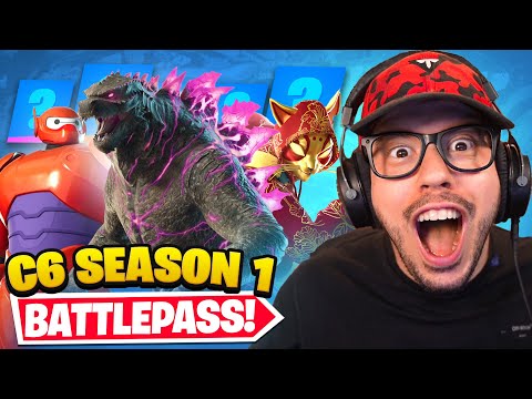 NEW *Chapter 6* BATTLE PASS in Fortnite! (Godzilla, Baymax)