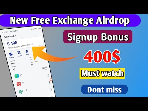 Signup Bonus 400$ | New Exchange Airdrop | New crypto loot 2023 | New earning app | Crypto airdrop