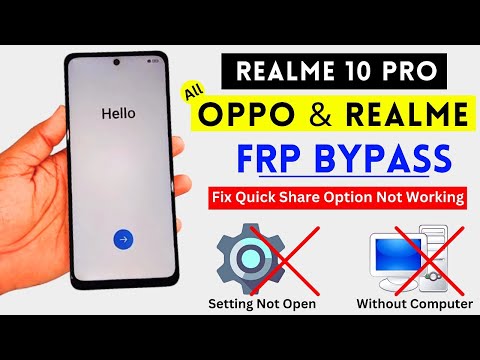 Realme 10 Pro Frp Unlock | All Realme & Oppo Frp Bypass Android 13/14 | Google Account Bypass 2025