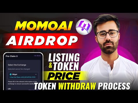 MomoAI Airdrop Token Withdraw Process || MomoAi Token Listing Date & Price Prediction