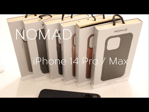 The Best Leather Cases for iPhone 14! - Nomad -  Entire Line Up Hands On review