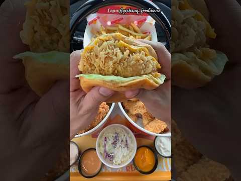 Crispy chicken burger #shorts #youtubeshorts