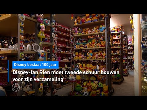 Disney-fan Rien moet tweede schuur bouwen voor zijn verzameling | Hart van Nederland