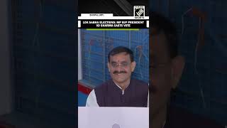 Lok Sabha Elections: MP BJP President VD Sharma casts vote