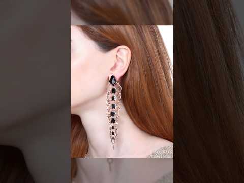 Top Class Stylish And Trendy Beautiful Long Chain Earrings/#blackcolor #yt #explore #earrings #new