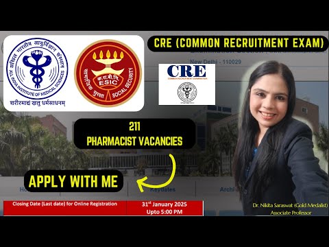 AIIMS CRE Pharmacist Recruitment 2025 | 211 Posts | Last Date, Exam | Eligibility | How to Apply ?