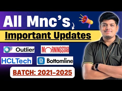 🔥Outlier, Morningstar, HCLTech, Bottomline Tech Test & Interview Updates | BATCH: 2021-2025