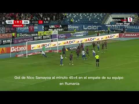 Nicolás Samayoa anotó en el empate de Poli Iasi a 2 ante Dinamo de Bucarest⚽⚽⚽🇬🇹🇬🇹