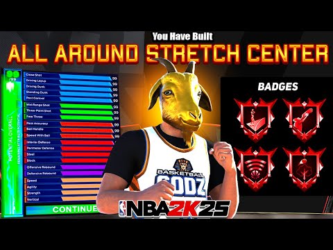 This 7'0" 2 WAY PLAYMAKING STRETCH is the BEST ALL AROUND CENTER BUILD on NBA 2K25