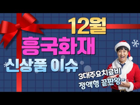 12월 흥국화재 신상품이슈!! (3대주요치료비 정액형 끝판왕~)