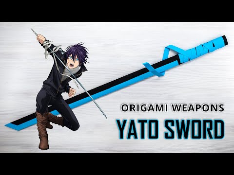 Crafting the iconic Yato sword from Noragami  -  a paper model tutorial