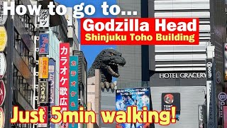 Godzilla Head (Shinjuku Toho Building) [Shinjuku, Tokyo]