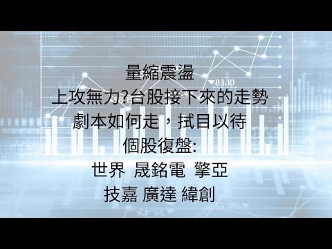 8月13日:量縮觀望，台股接下來怎麼走? 這一段時間沒買到便宜的會搥心肝 #台股分析 #AI #台積電 #輝達 #世界 #晟銘電 #擎亞 #技嘉 #廣達 #緯創 #聯準會