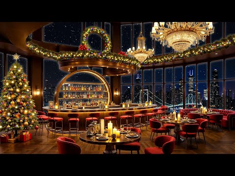 Relaxing Christmas Jazz & Sweet Saxophone Music in Cozy Bar Ambience ~ Holiday Jazz for Study, Sleep