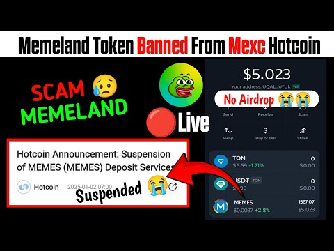 Memeland Not Received 😭| Memeland New Update | Memeland Airdrop Withdraw | Memeland Live