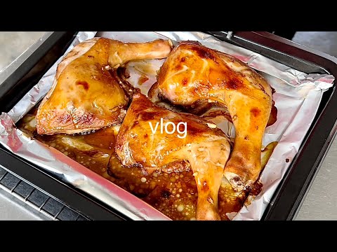 Daily vlog |去超市买菜🍗烤鸡🥬沙粒🥤木瓜奶昔🧁北海道杯子蛋糕｜Malaysia 马来西亚