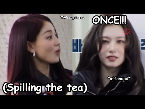 twice sana getting offended after jihyo said this *jeongyeon & nayeon pissing off once*