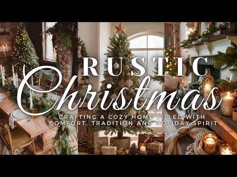 Rustic Christmas Elegance: Crafting a Cozy Home Filled with Comfort, Tradition and Holiday Spirit 🪵🎄