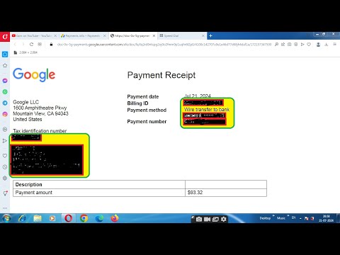 How to check google Payment Receipt