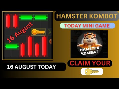 16 August Daily Cipher & Mini Game | Hamster Kombat Daily CIPHER & Mini Game 16 August| CLAIM NOW