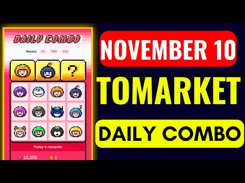 tomarket combo today 10 november | tomato app daily combo code today | tomarket new combo today