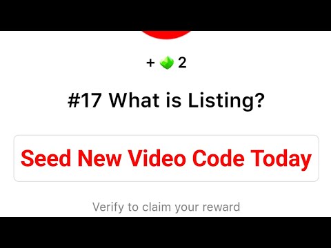 #17 What is Listing? Seed Video Code | Seed new Video Code | Seed New YouTube Video code Today