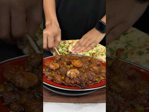 Restaurant Style Matar Mushroom Masala ASMR Cooking || #shorts #asmr #cooking #indianasmrworld