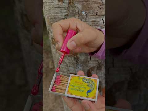 single mom show SMART idea with waterproff matches #camping #survival #bushcraft #outdoor