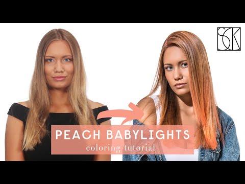 PEACH BABYLIGHTS - COLORING FORMULA INCLUDED - TUTORIAL by SCK