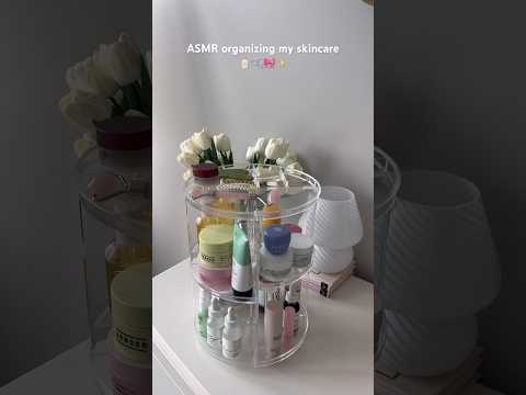 ASMR aesthetic skincare organization🫧🎀 #skincare #aesthetic #asmr #asmrsounds #organization