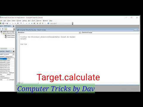 Highlighting Cells or row on click in excel @computertricksbydav #computer #computertricks #excel