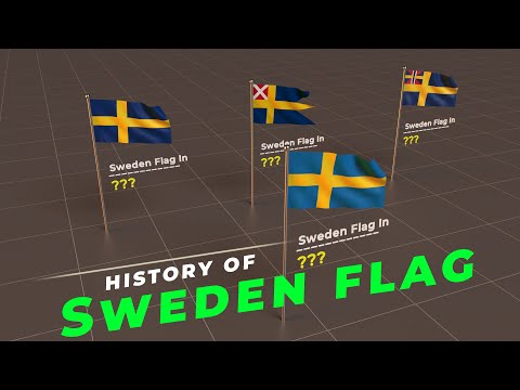 Evolution of Sweden Flag | History of Sweden flag | Flags of the world |