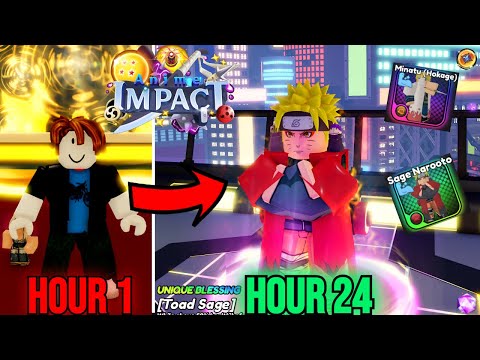 Spending 24+ Hours Obtaining And Evolving  Every NEW Unit In Anime Impact...(Roblox)