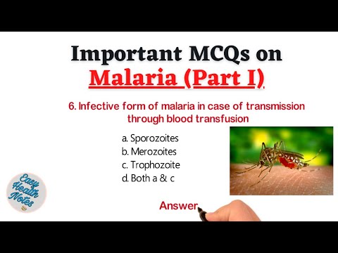 Top 10 Important Multiple Choice Questions (MCQs) on Malaria (Part I)