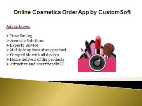 Online Cosmetics order App by CustomSoft