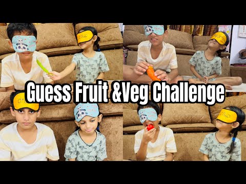 Guess Fruit and Vegetables Challenge 🥕🍅🍓🌶️| Owais Aayat Huwe Confused 🤔